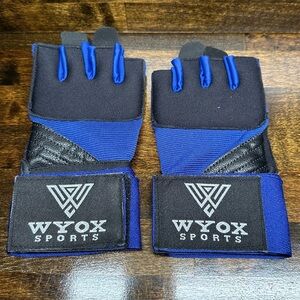 WYOX Gel Boxing Hand Wraps Inner Gloves for Men & Women 80cm Quick Wrist	Blue